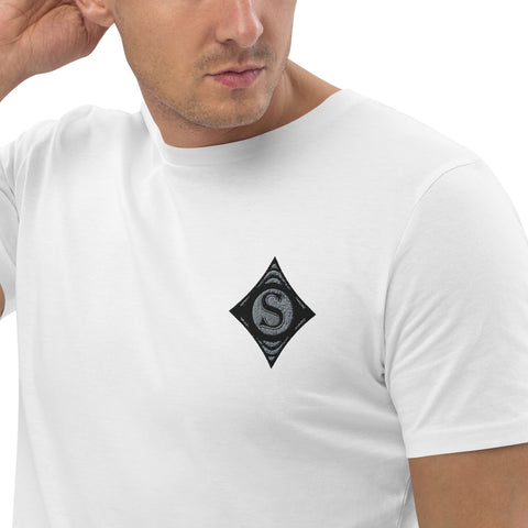 ShorlockTV - Herren-T-Shirt aus Bio-Baumwolle mit Stick