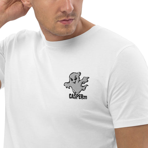 casper211tv - Herren-T-Shirt aus Bio-Baumwolle mit Stick