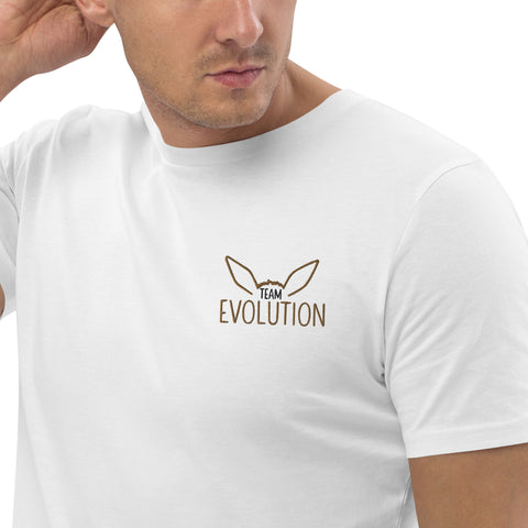 For Gamers - Herren-Team-Evolution-T-Shirt aus Bio-Baumwolle mit Stick