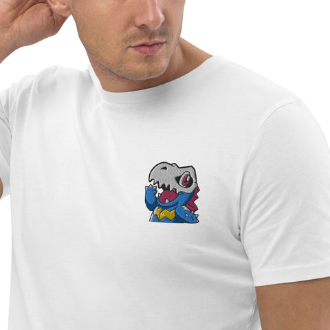LuiTheDinosaur - Herren-T-Shirt aus Bio-Baumwolle mit Stick