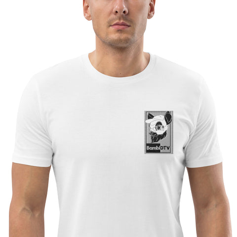 BambiDTV - Herren-T-Shirt aus Biobaumwolle mit Stick