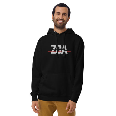 ZOA__ - Unisex-Premium-Hoodie mit Stick