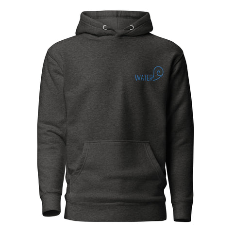 For Gamers - Team-Water-Unisex-Premium-Hoodie mit Stick