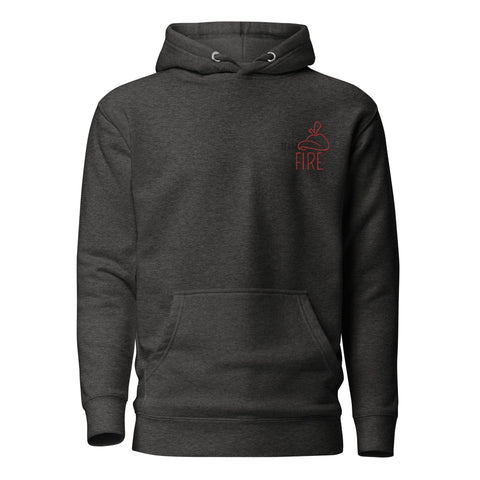 For Gamers - Team-Fire-Unisex-Premium-Hoodie mit Stick