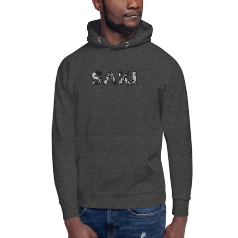 sakipan - Unisex-Premium-Hoodie mit Stick