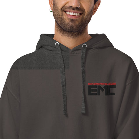 Twitcherlab/DJ-EMC - Premium-Hoodie mit schwarzem Stick und Druck