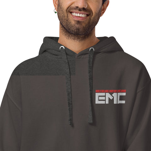 Twitcherlab/DJ-EMC - Premium-Hoodie mit weißem Stick und Außenetikett