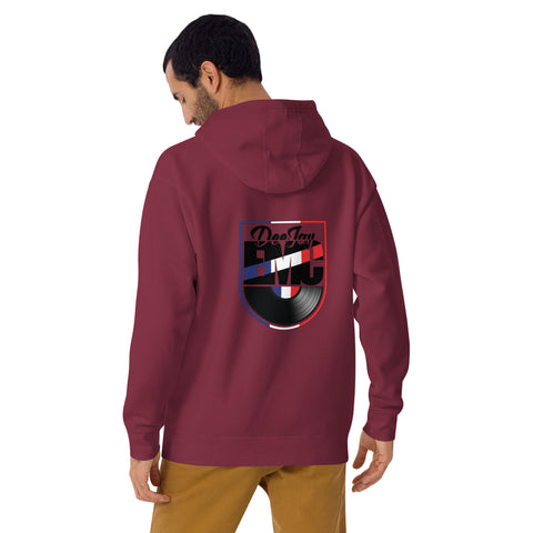 Twitcherlab/DJ-EMC - Premium-Hoodie mit schwarzem Stick und Druck