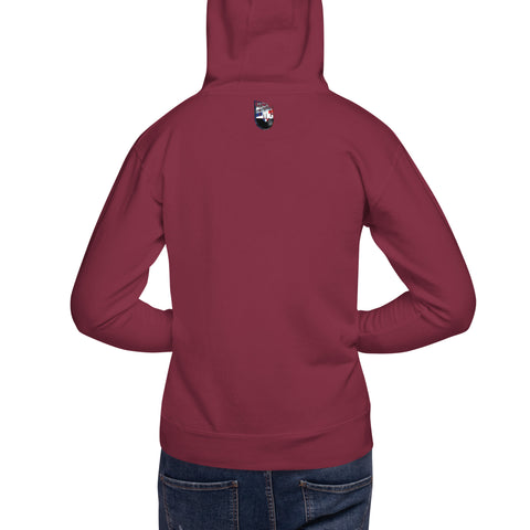 Twitcherlab/DJ-EMC - Premium-Hoodie mit weißem Stick und Außenetikett