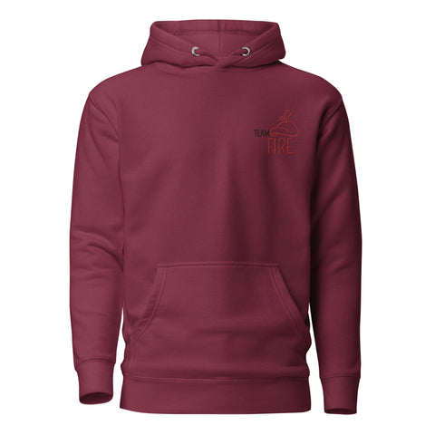 For Gamers - Team-Fire-Unisex-Premium-Hoodie mit Stick