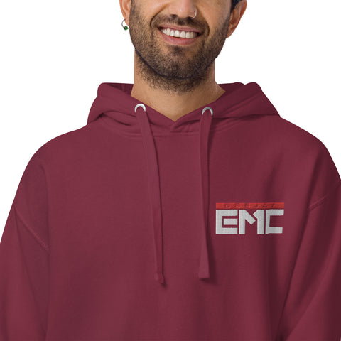 Twitcherlab/DJ-EMC - Premium-Hoodie mit weißem Stick und Außenetikett