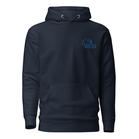 For Gamers - Team-Water-Unisex-Premium-Hoodie mit Stick