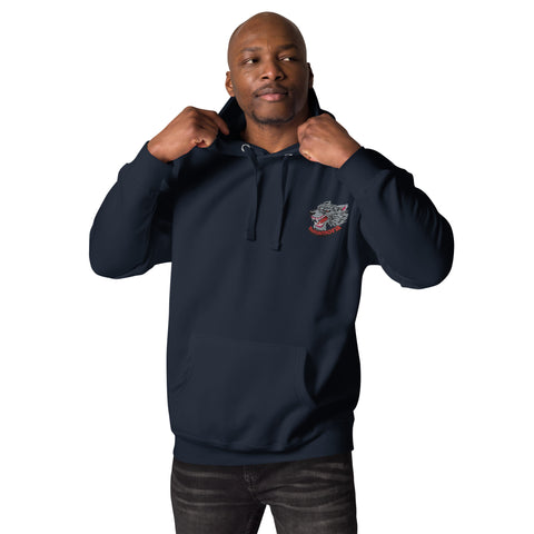 Rainamora - Unisex-Premium-Hoodie mit Stick