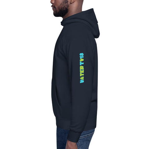 vatertv18 - Unisex-Premium-Hoodie mit Druck