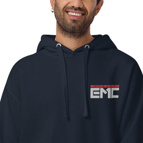Twitcherlab/DJ-EMC - Premium-Hoodie mit weißem Stick und Außenetikett
