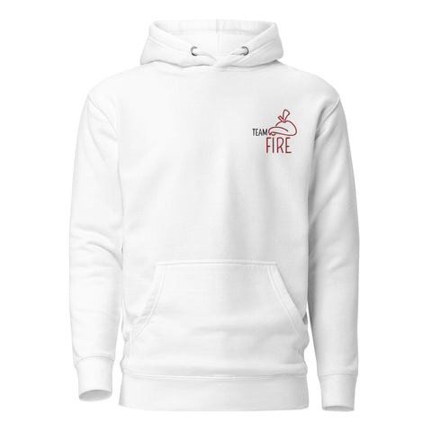 For Gamers - Team-Fire-Unisex-Premium-Hoodie mit Stick