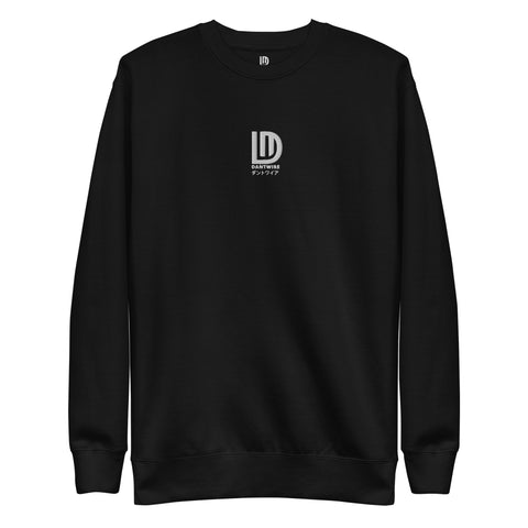 dantwire - Unisex-Premium-Pullover mit Stick und Druck