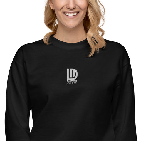 dantwire - Unisex-Premium-Pullover mit Stick und Druck