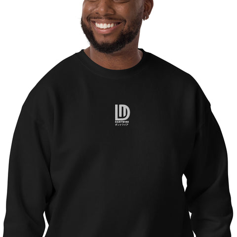 dantwire - Unisex-Premium-Pullover mit Stick und Druck
