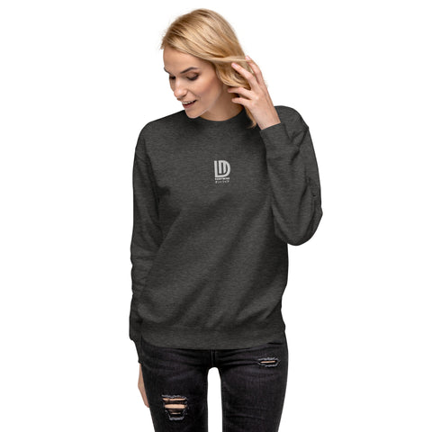 dantwire - Unisex-Premium-Pullover mit Stick und Druck
