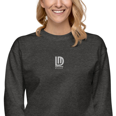 dantwire - Unisex-Premium-Pullover mit Stick und Druck