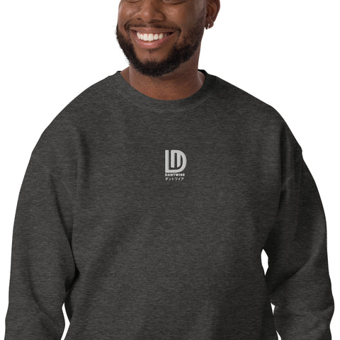 dantwire - Unisex-Premium-Pullover mit Stick und Druck