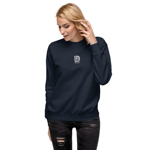 dantwire - Unisex-Premium-Pullover mit Stick und Druck