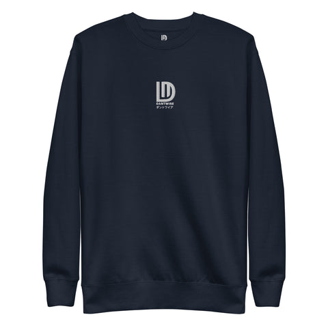 dantwire - Unisex-Premium-Pullover mit Stick und Druck