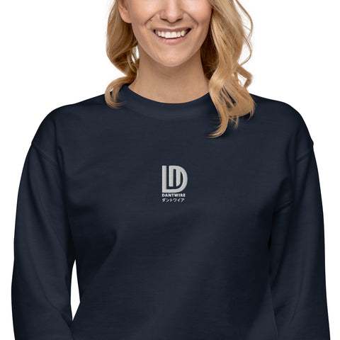 dantwire - Unisex-Premium-Pullover mit Stick und Druck