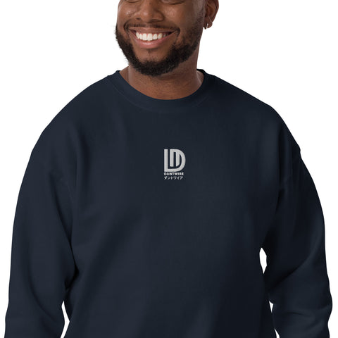 dantwire - Unisex-Premium-Pullover mit Stick und Druck