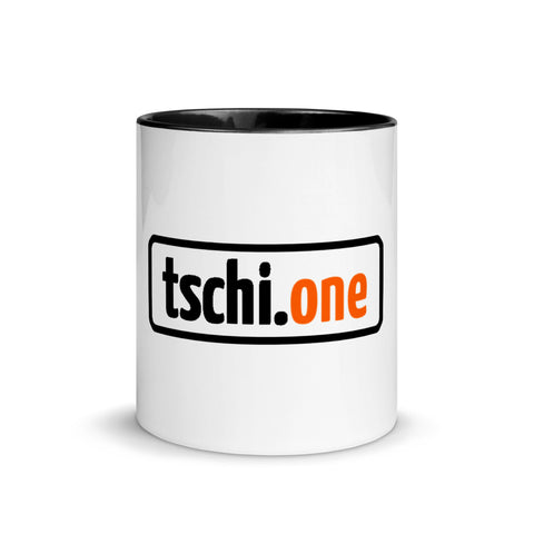 TschiOne - Weiße Tasse mit gefärbter Innenseite