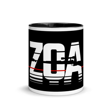 ZOA__ - Weiße Tasse mit gefärbter Innenseite
