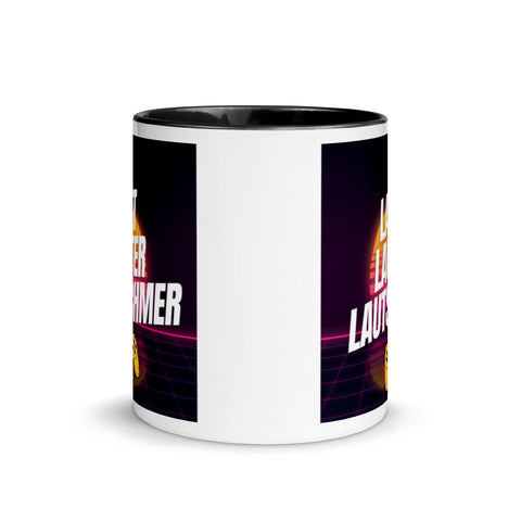 Lautschmer - Weiße Tasse mit gefärbter Innenseite und Druck