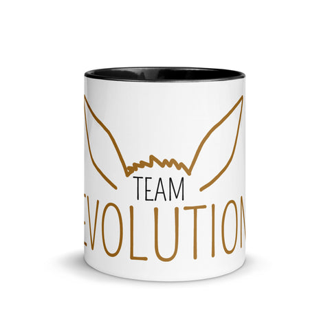 For Gamers - Team-Fire-Tasse mit gefärbter Innenseite