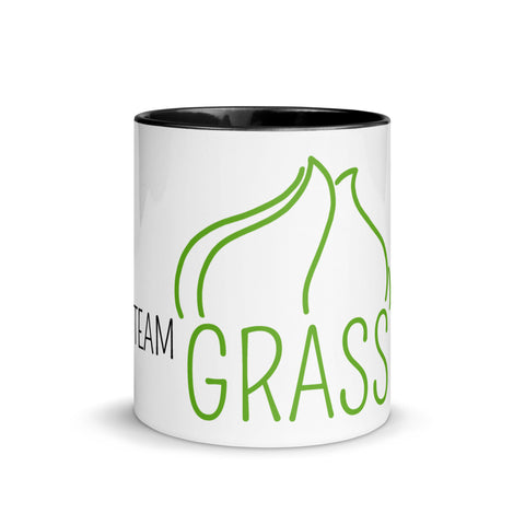For Gamers - Team-Grass-Tasse mit gefärbter Innenseite