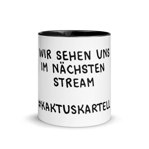 Elkantar1s - Weiße Tasse mit gefärbter Innenseite mit Druck