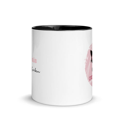 CinciNathie - Weiße Tasse mit gefärbter Innenseite