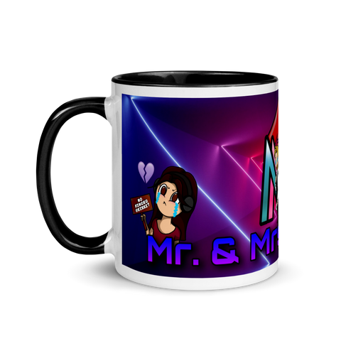 MrAndMrsLVLUp - Weiße Tasse mit gefärbter Innenseite