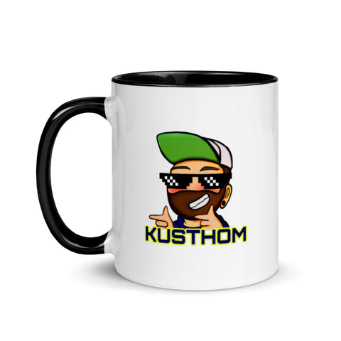 KUSTHOM - Weiße Tasse mit gefärbter Innenseite