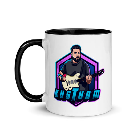 KUSTHOM - Weiße Tasse mit gefärbter Innenseite