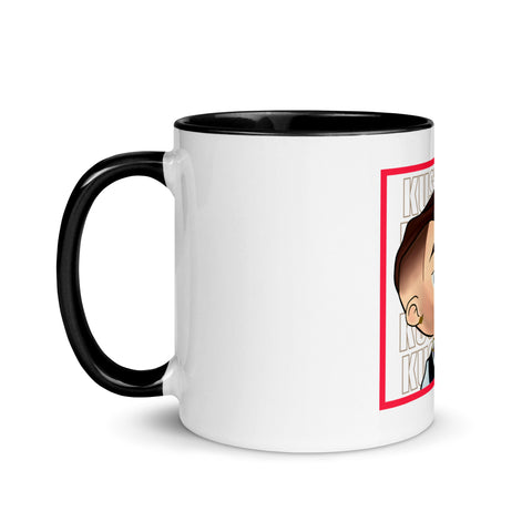 KUSTHOM - Weiße Tasse mit gefärbter Innenseite