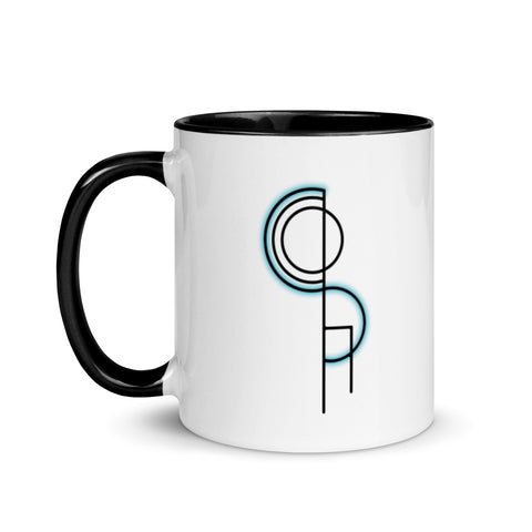 DerSocha - Weiße Tasse mit gefärbter Innenseite