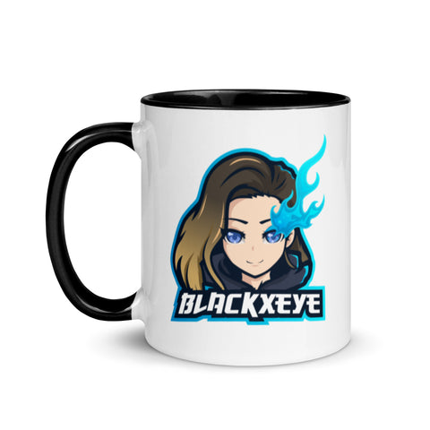 BlackxEye - Weiße Tasse mit gefärbter Innenseite