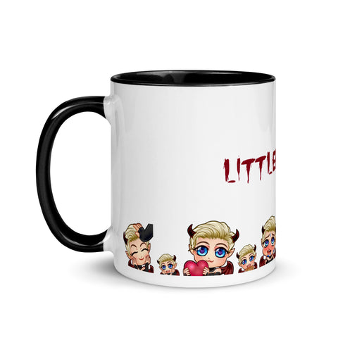 LittleBlondii - Weiße Tasse mit gefärbter Innenseite