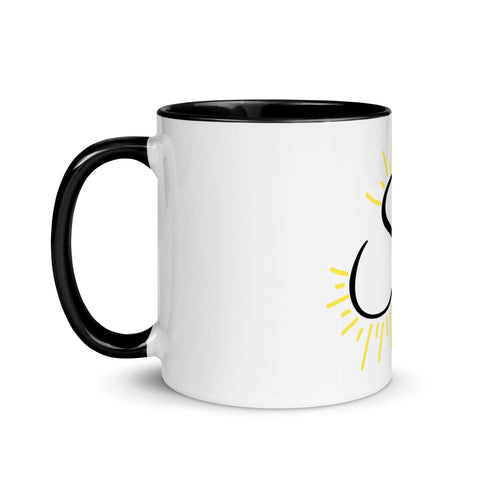 Sunshine_girl1 - Weiße Tasse mit gefärbter Innenseite