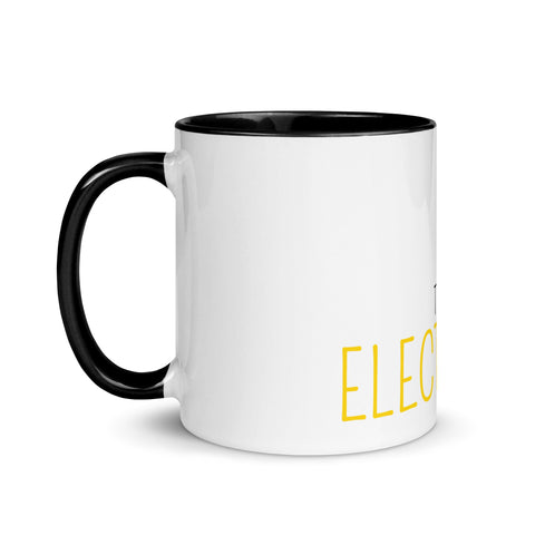 LuiTheDinosaur - Weiße Tasse mit gefärbter Innenseite und Druck