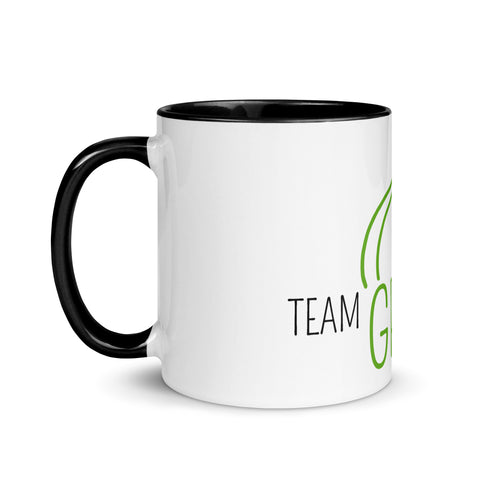 For Gamers - Team-Grass-Tasse mit gefärbter Innenseite