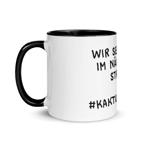 Elkantar1s - Weiße Tasse mit gefärbter Innenseite mit Druck