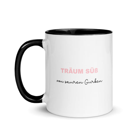 CinciNathie - Weiße Tasse mit gefärbter Innenseite