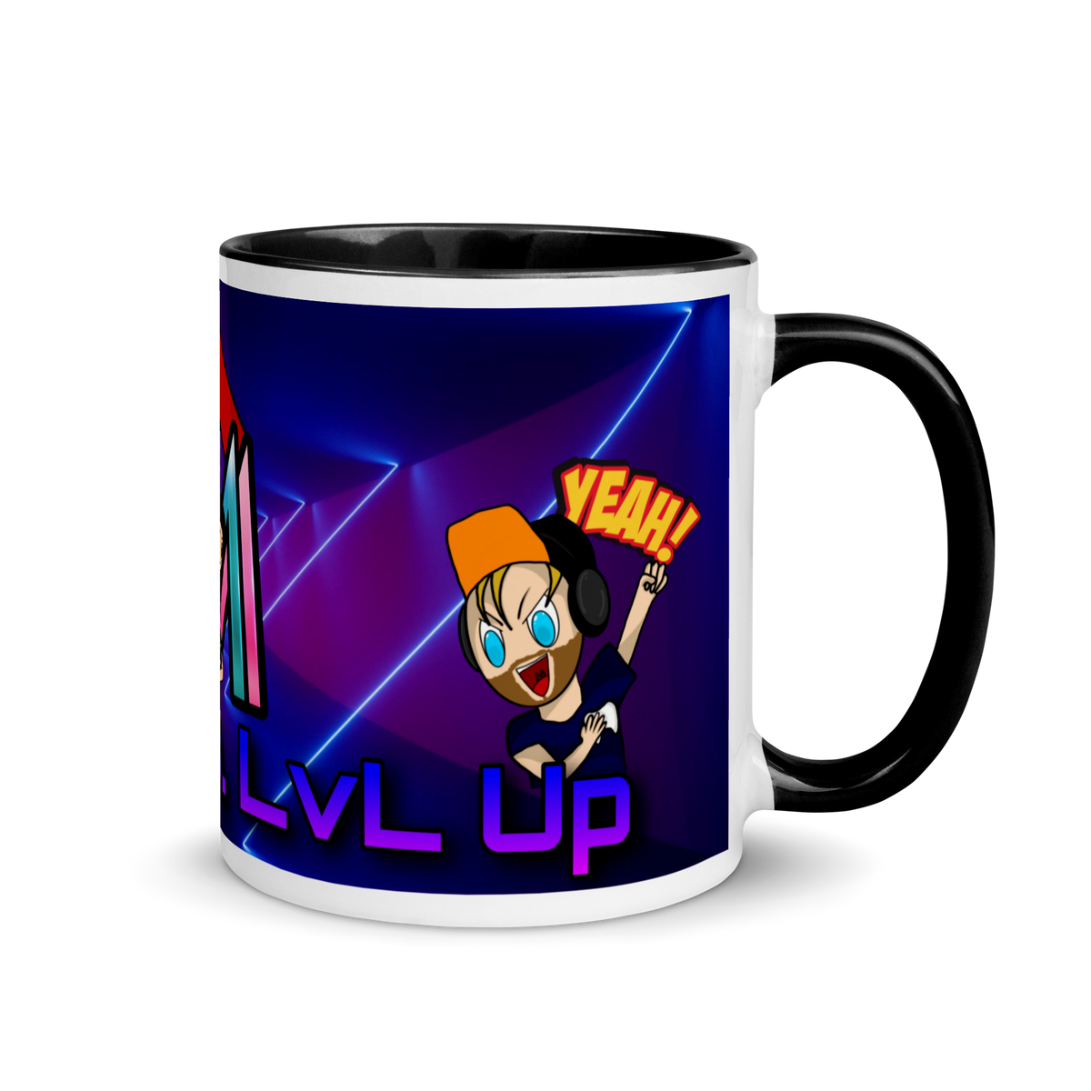 MrAndMrsLVLUp - Weiße Tasse mit gefärbter Innenseite